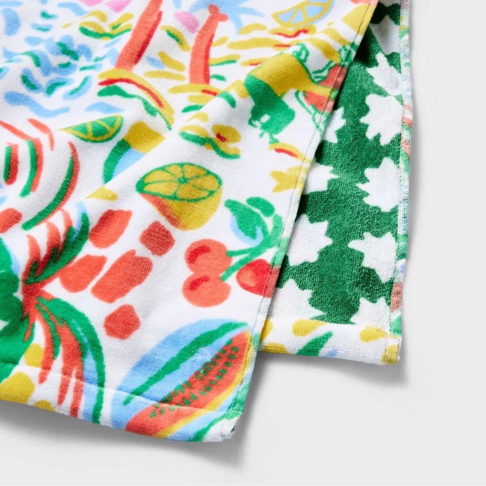 NWT 2 Person Reversible Beach Towel 72x72
